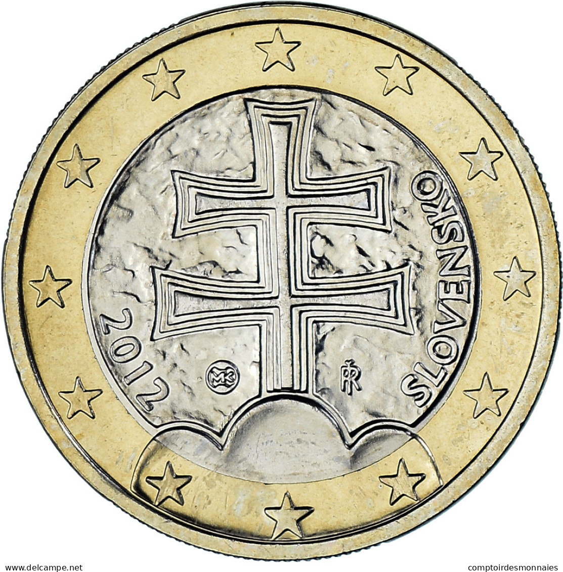 Slovaquie, Euro, 2012, Kremnica, BU, FDC, Bimétallique, KM:101 - Slovakia