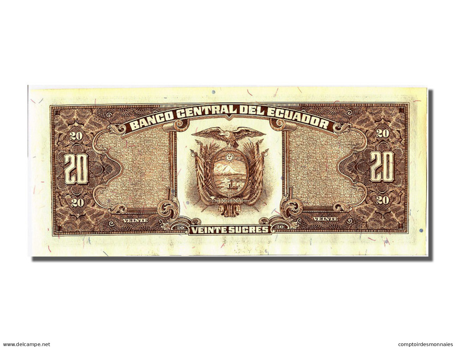 Billet, Équateur, 20 Sucres, 1988, 1988-11-22, SPL - Ecuador