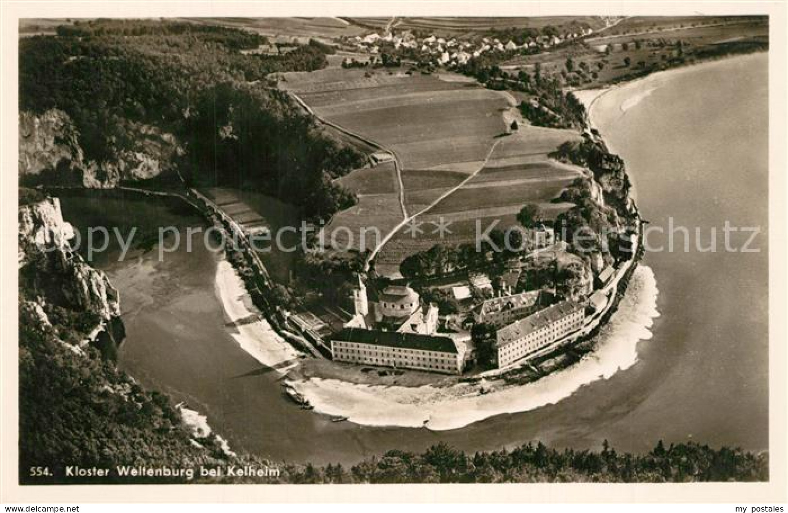 73369770 Kloster Weltenburg Fliegeraufnahme Kloster Weltenburg - Kelheim