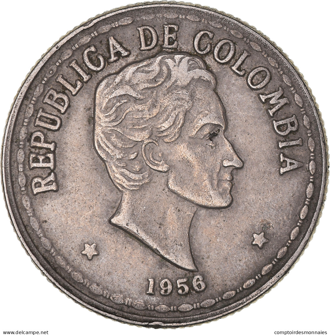 Monnaie, Colombie, 20 Centavos, 1956 - Colombia