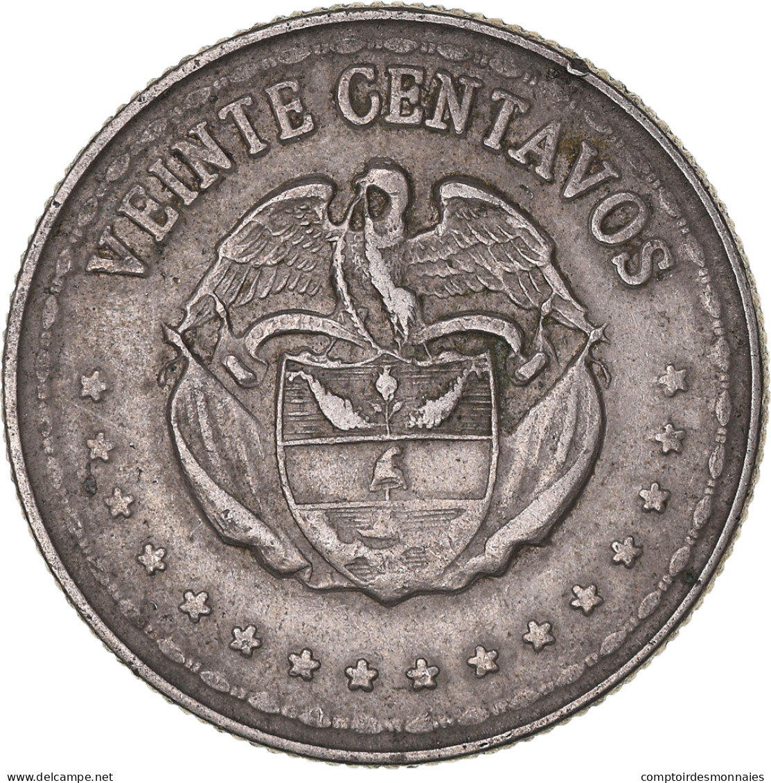 Monnaie, Colombie, 20 Centavos, 1956 - Colombia