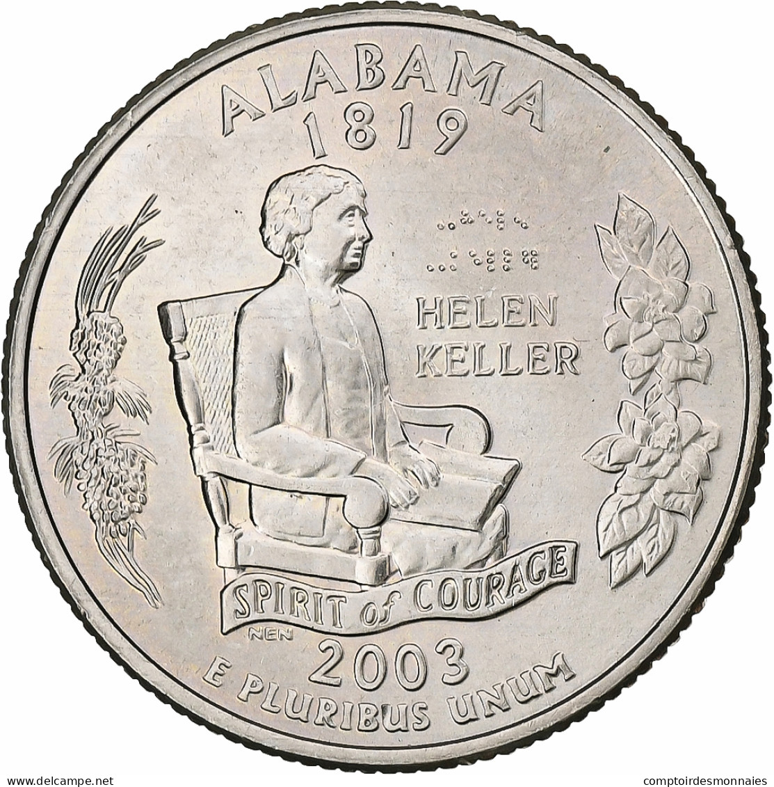 États-Unis, Quarter, 2003, U.S. Mint, Cupronickel Plaqué Cuivre, SUP, KM:344 - 1999-2009: State Quarters