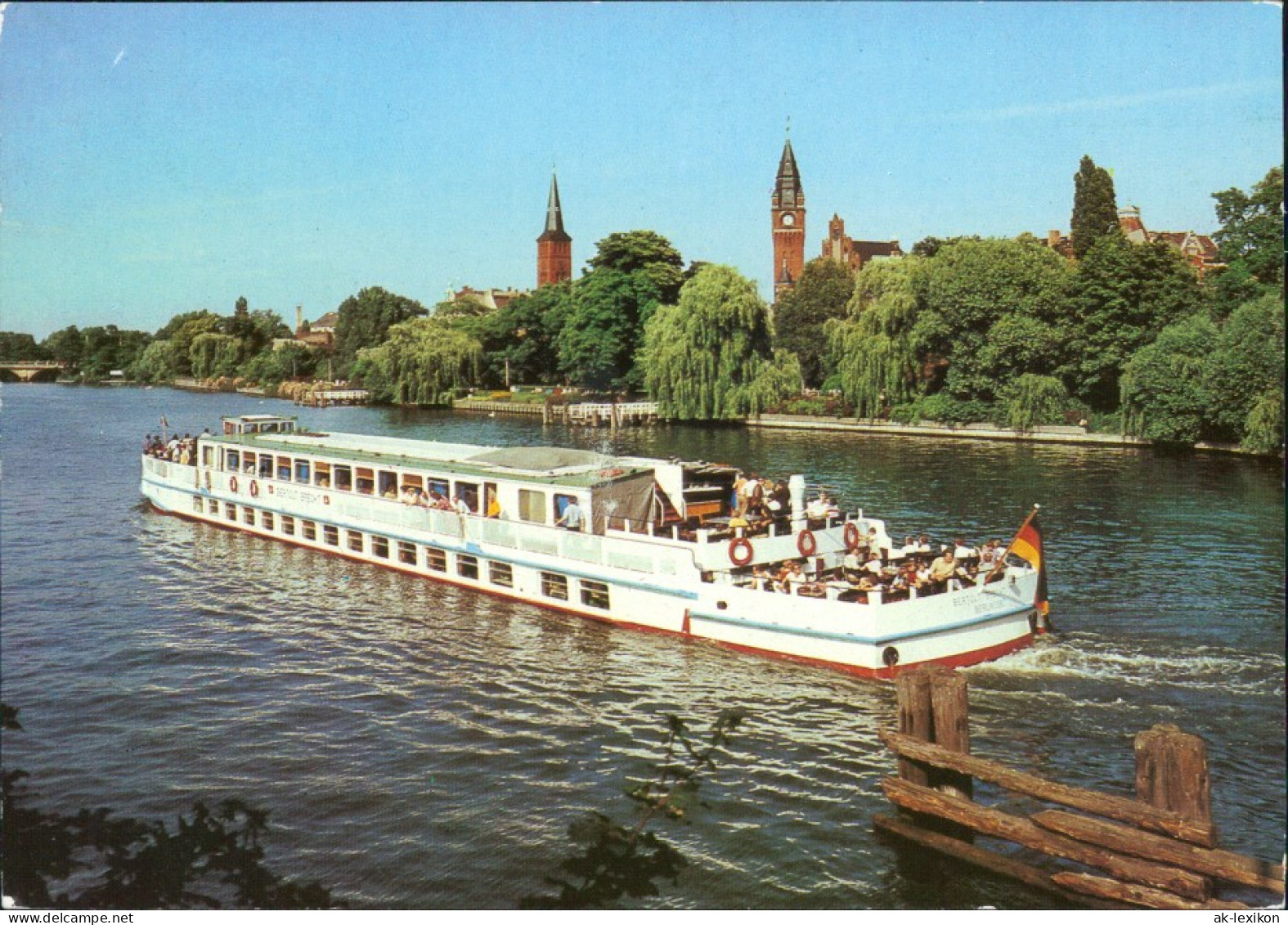 Ansichtskarte Köpenick-Berlin Fahrgastschiff Bertold Brecht 1986 - Koepenick