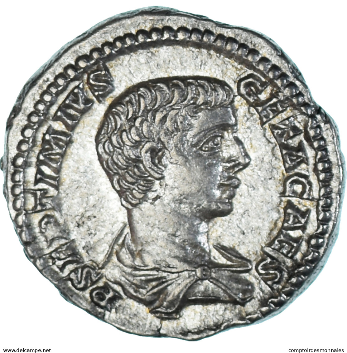Monnaie, Geta, Denier, 203-208, Rome, SUP+, Argent, RIC:34b - La Dinastia Severi (193 / 235)