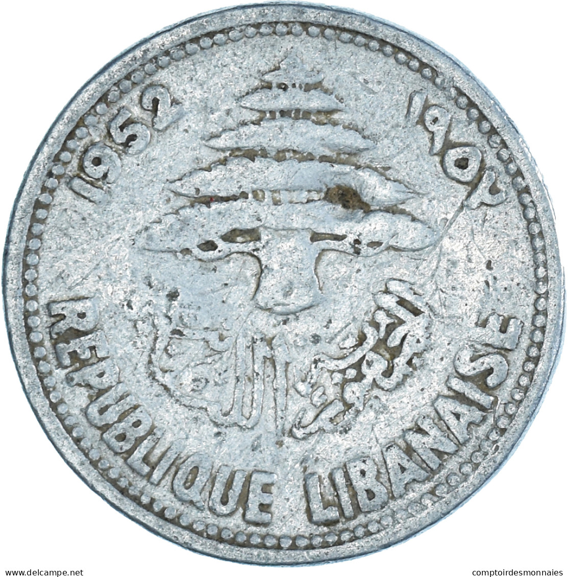 Monnaie, Liban , 5 Piastres, 1952 - Lebanon