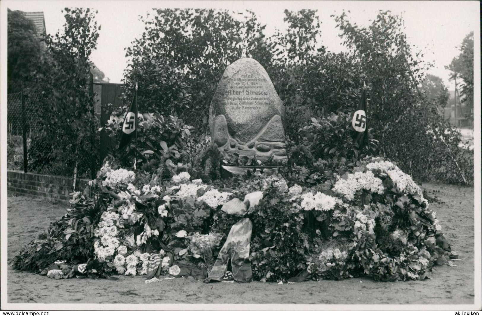 Züllichau Sulechów Schwiebus Gedenkstatein Propaganda 1938 Privatfoto - Neumark