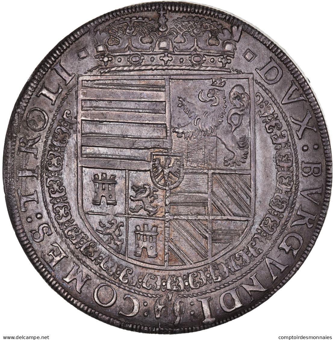 Monnaie, États Autrichiens, Tirol, Ferdinand II, Thaler, Hall, SUP, Argent - Taler Et Doppeltaler