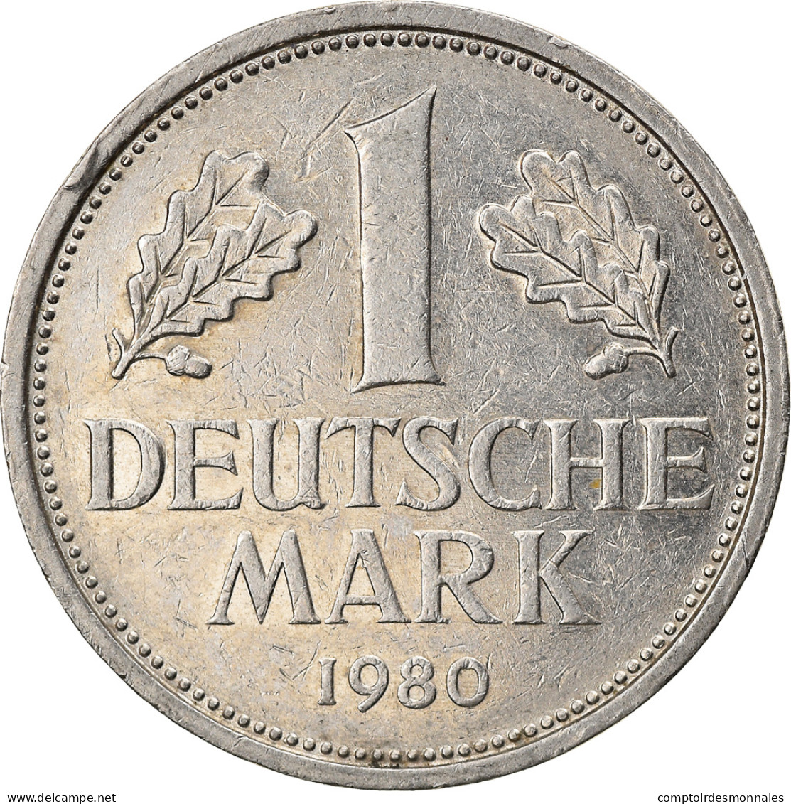 Monnaie, République Fédérale Allemande, Mark, 1980, Karlsruhe, TTB - 1 Mark