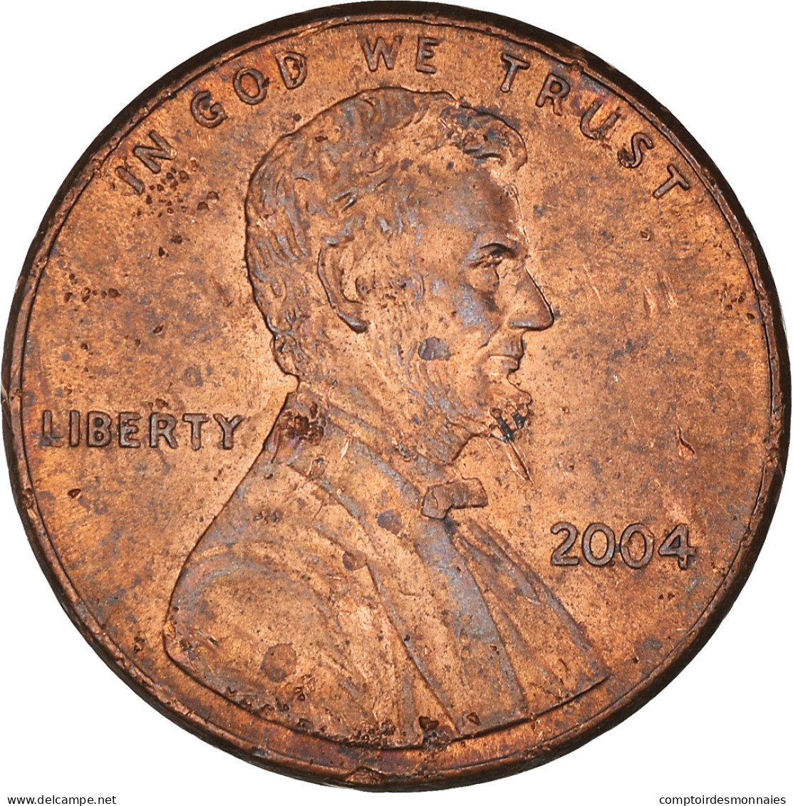 Monnaie, États-Unis, Lincoln Cent, Cent, 2004, U.S. Mint, Philadelphie, TB - 1959-…: Lincoln, Memorial Reverse