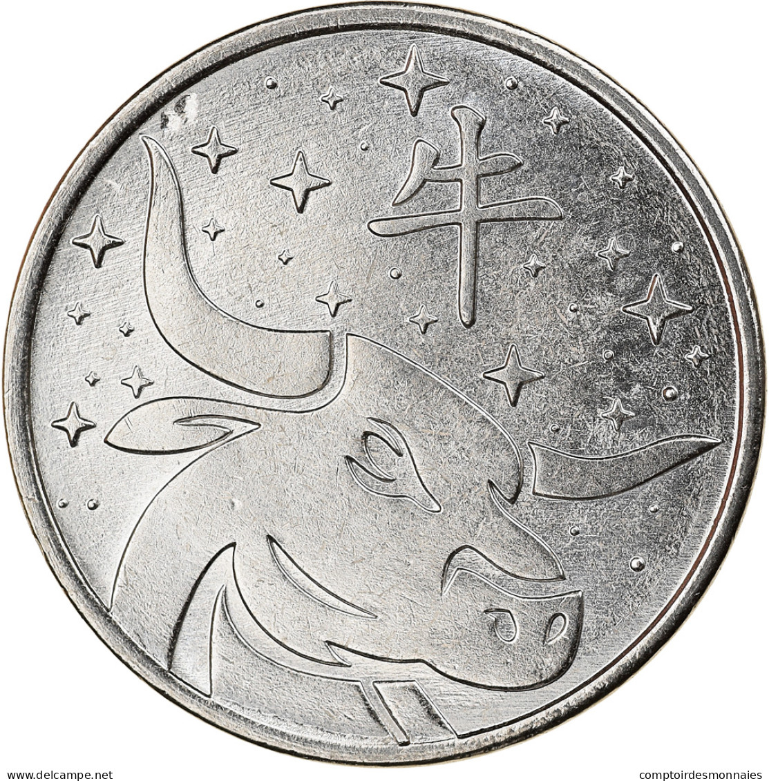 Monnaie, Transnistrie, Year Of The Buffalo, Rouble, 2020, SPL, Nickel Plated - Moldavie