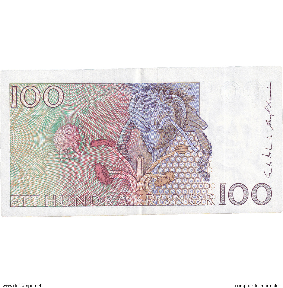Billet, Suède, 100 Kronor, 1986-1992, KM:57a, SPL - Sweden
