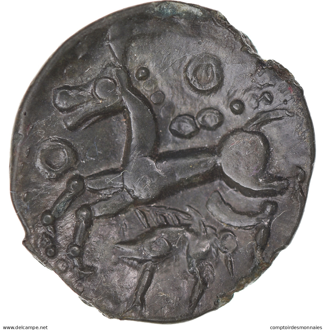 Monnaie, Aulerques Éburovices, Bronze Æ, Ier Siècle AV JC, SUP+, Bronze - Gauloises