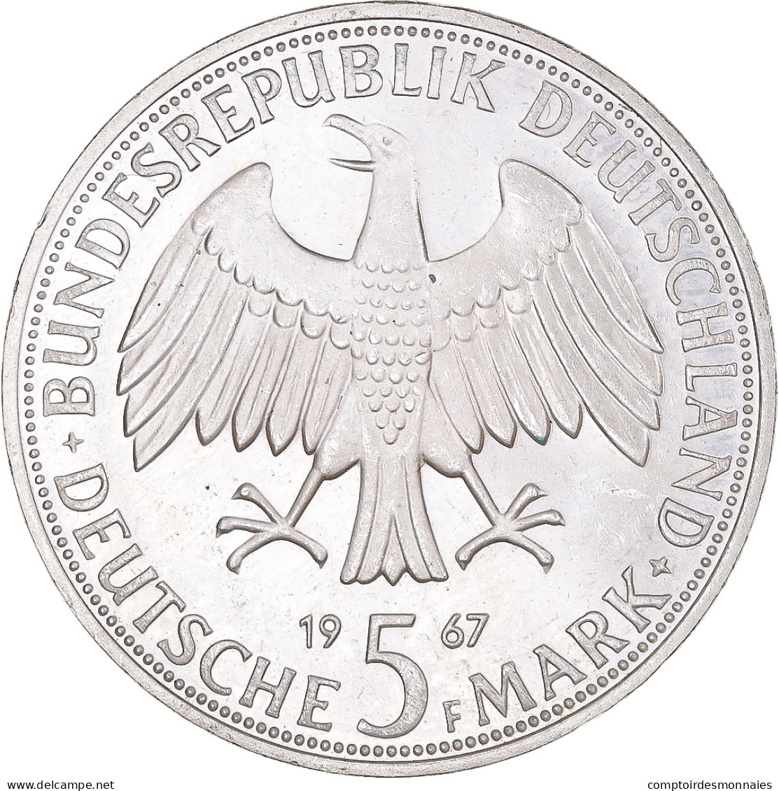 Monnaie, République Fédérale Allemande, 5 Mark, 1967, Stuttgart, Wilhelm And - Commemorative