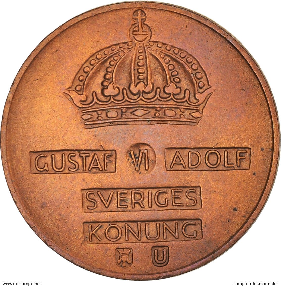 Monnaie, Suède, Gustaf VI, 2 Öre, 1970, SUP, Bronze, KM:821 - Suède