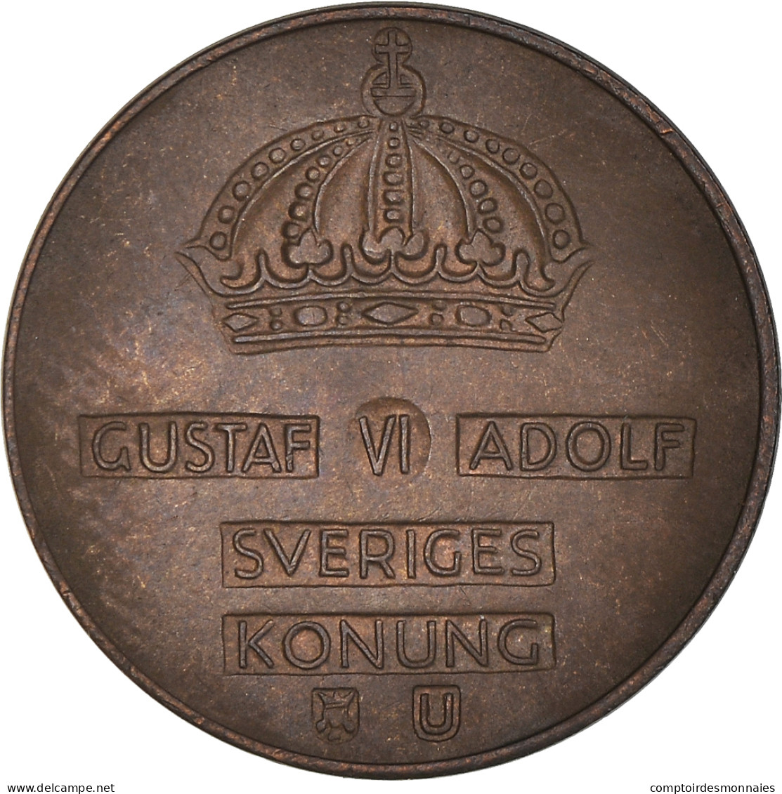 Monnaie, Suède, Gustaf VI, 2 Öre, 1967, TB, Bronze, KM:821 - Suède