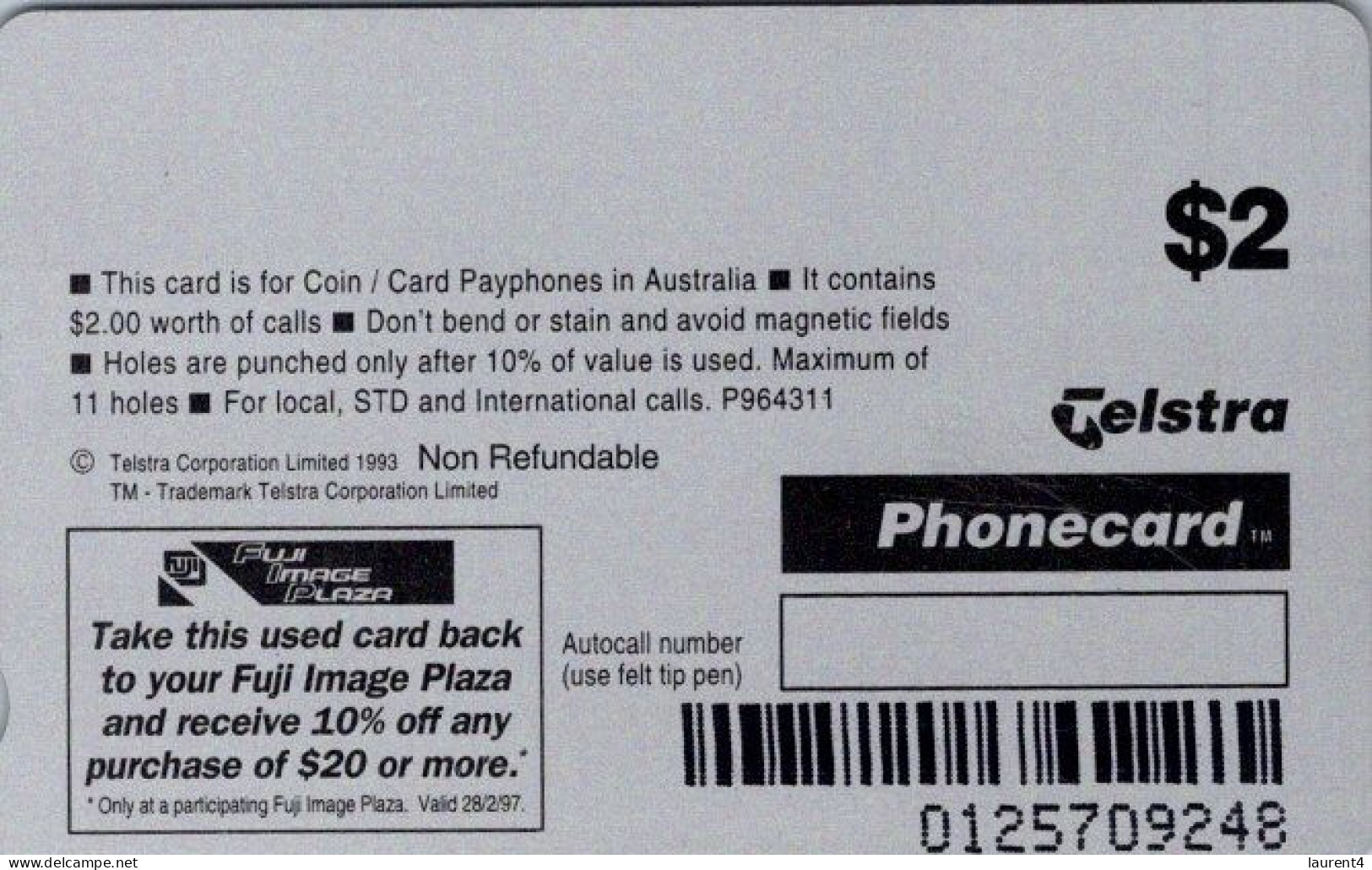 9-3-2024 (Phonecard) FUji Image Plaza - $ 2.00 - Phonecard - Carte De Téléphone (1 Card) - Australie