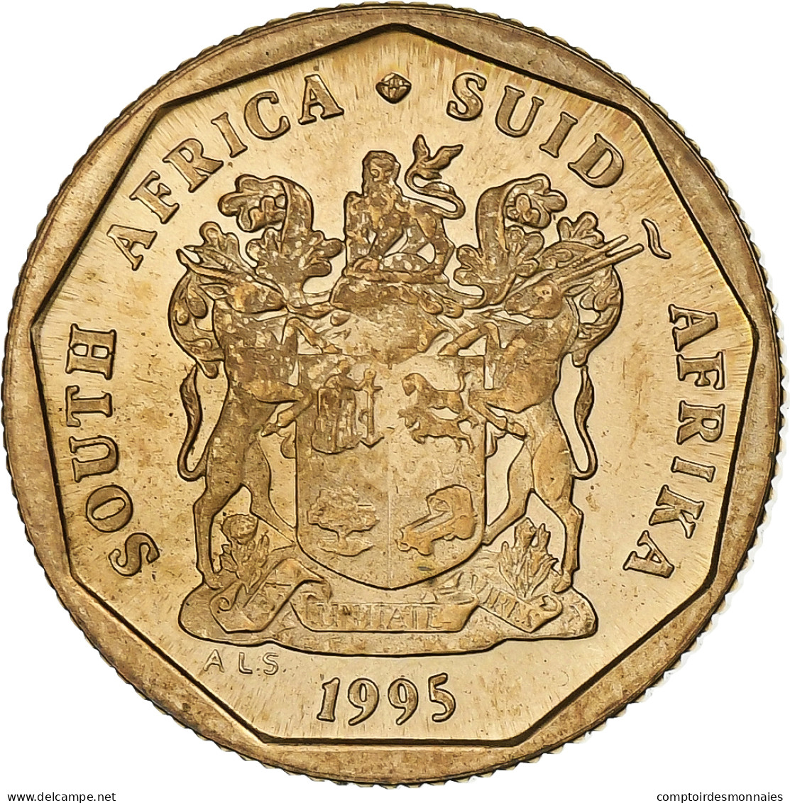 Monnaie, Afrique Du Sud, 20 Cents, 1995, Pretoria, SPL, Bronze Plated Steel - Zuid-Afrika