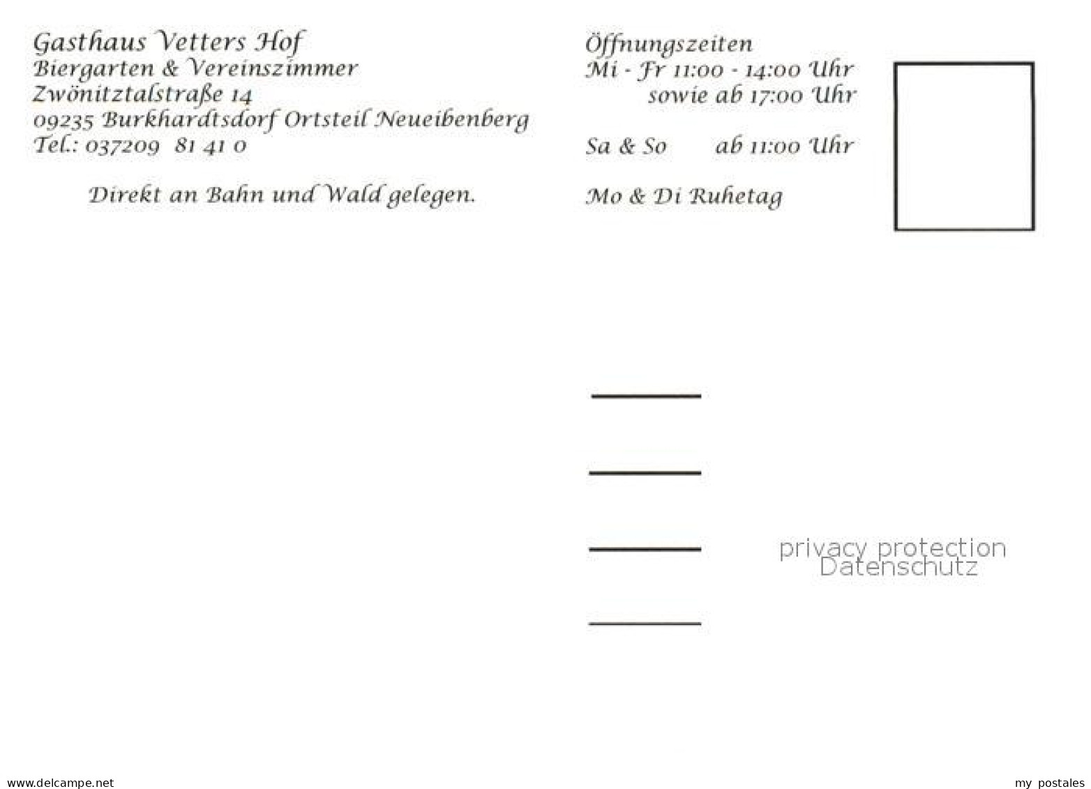 73365785 Burkhardtsdorf Gasthaus Vetters Hof Burkhardtsdorf - Burkhardtsdorf