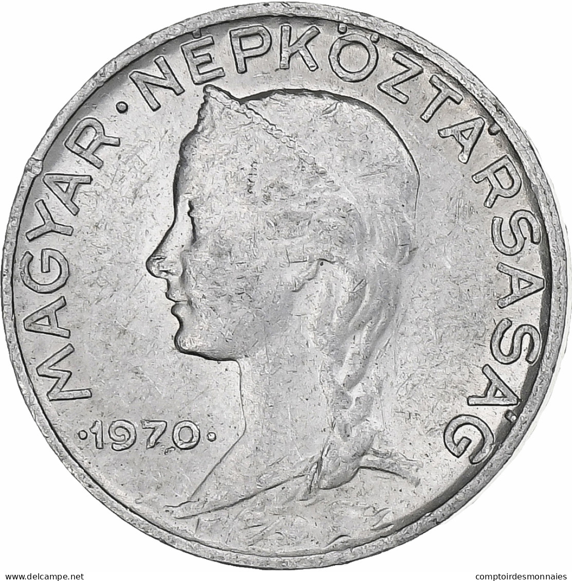 Monnaie, Hongrie, 5 Filler, 1970, Budapest, SUP, Aluminium, KM:549 - Hongrie