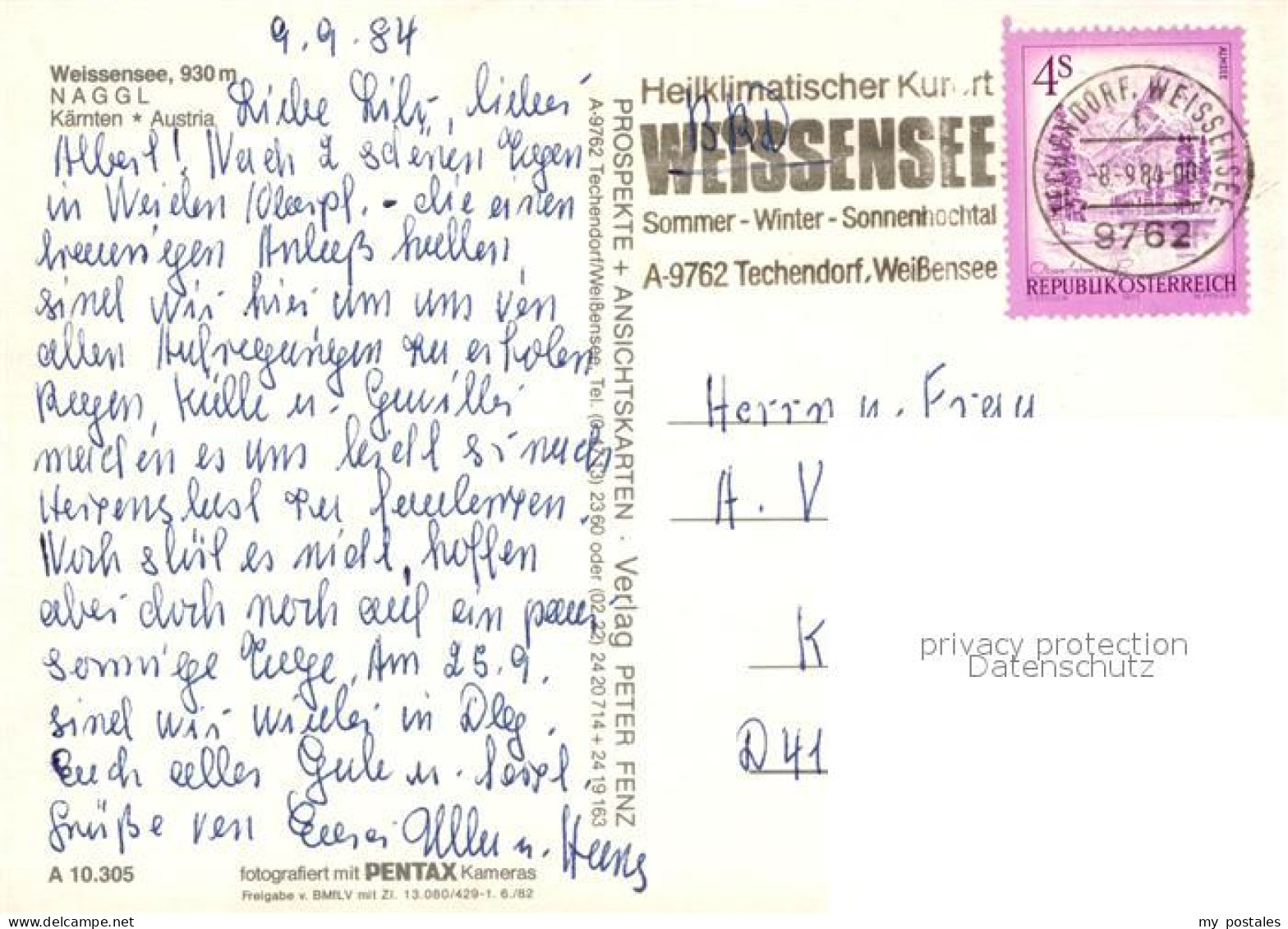 73364870 Weissensee Kaernten Naggl Fliegeraufnahme Weissensee Kaernten - Weissensee