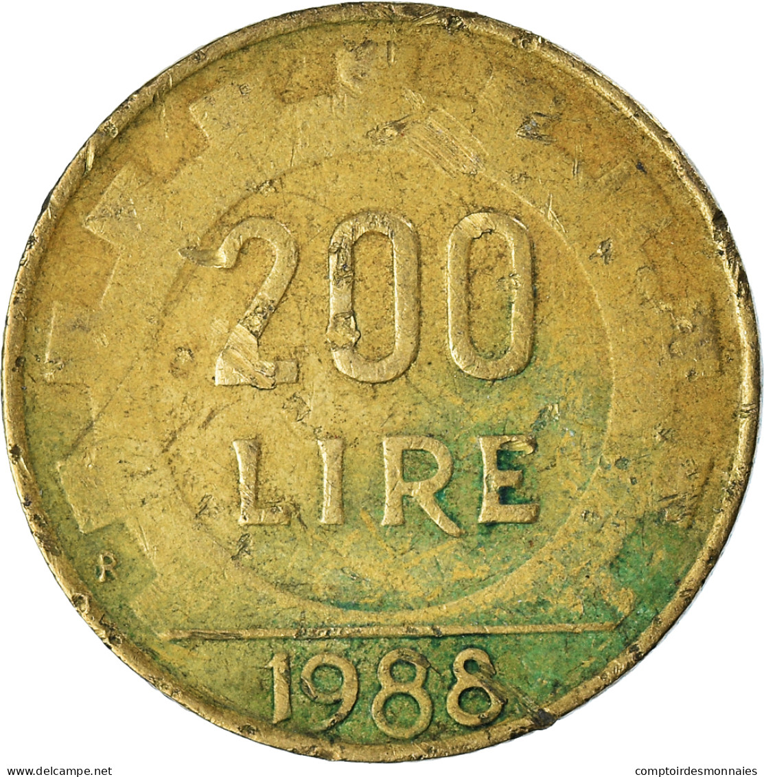 Monnaie, Italie, 200 Lire, 1988 - 200 Lire