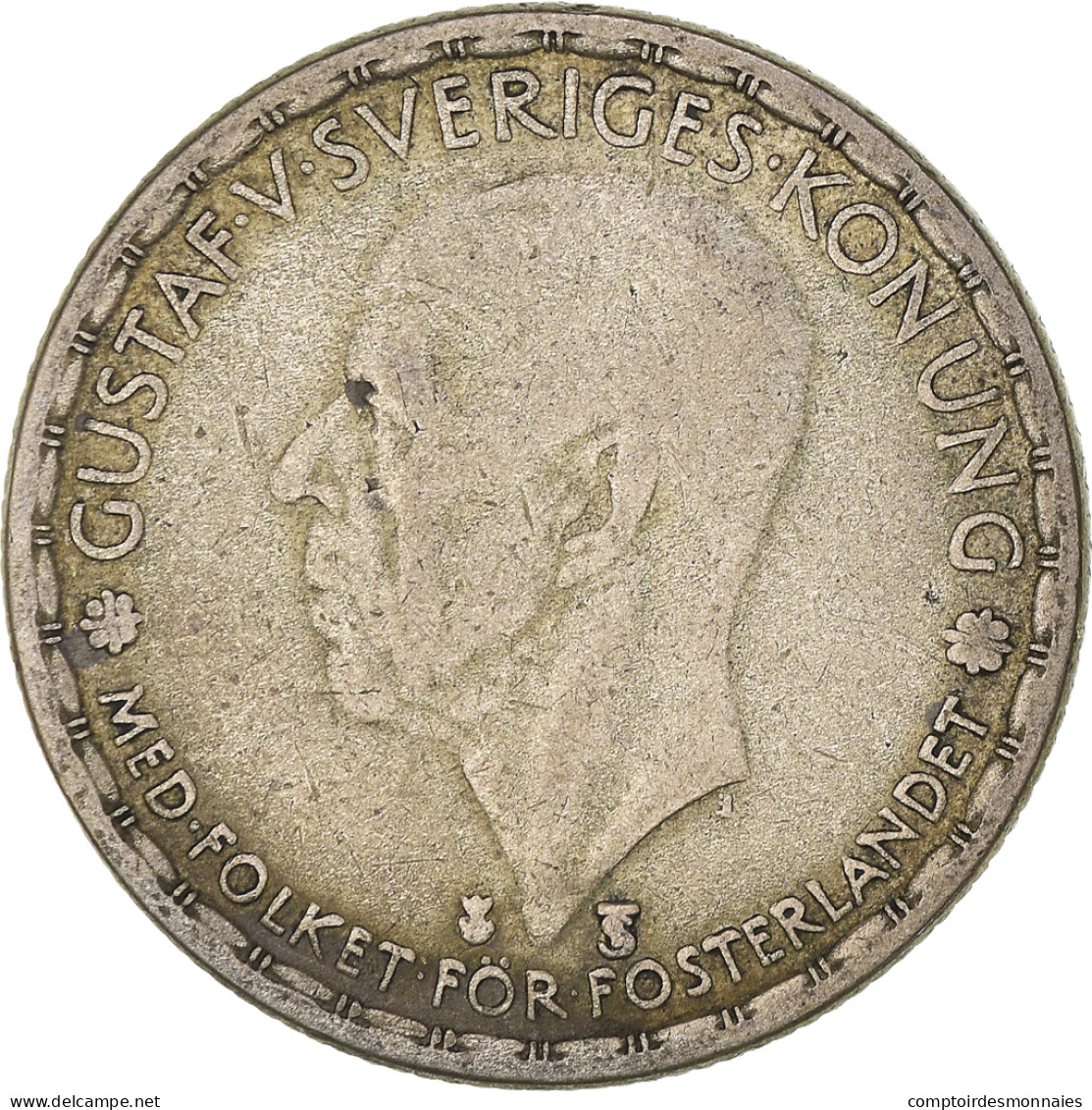 Monnaie, Suède, Gustaf V, Krona, 1949, TB+, Argent, KM:814 - Suède