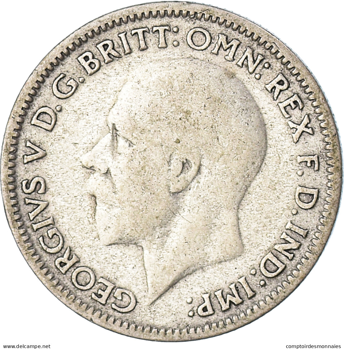 Monnaie, Grande-Bretagne, George V, 6 Pence, 1933, TB, Argent, KM:832 - H. 6 Pence