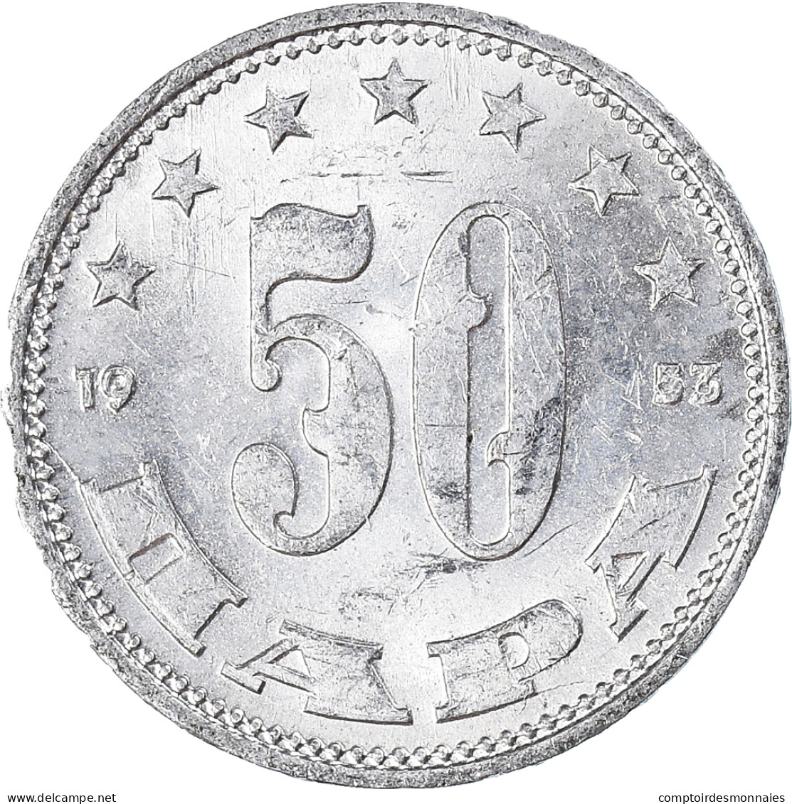 Monnaie, Yougoslavie, 50 Para, 1953 - Joegoslavië
