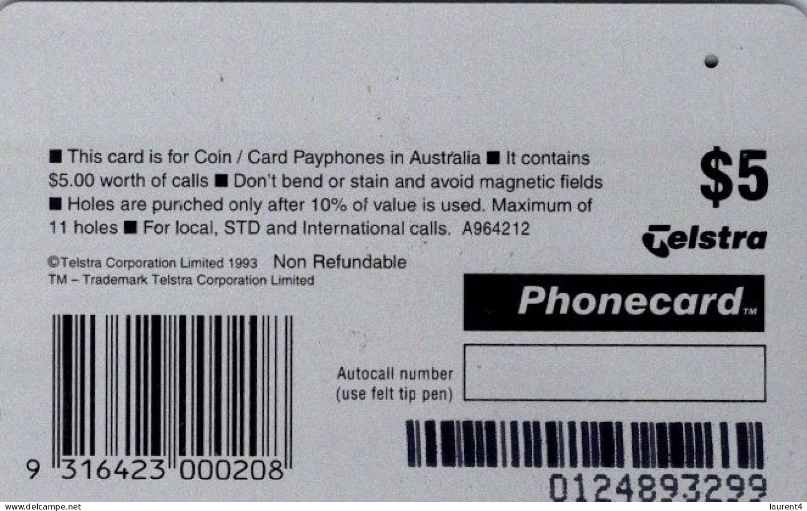 9-3-2024 (Phonecard) Payphone - $ 5.00 - 10.00 - 20.00 - Phonecard - Carte De Téléphone (5 Card) - Australia