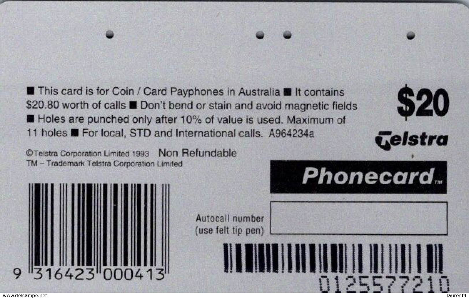 9-3-2024 (Phonecard) Payphone - $ 5.00 - 10.00 - 20.00 - Phonecard - Carte De Téléphone (5 Card) - Australia