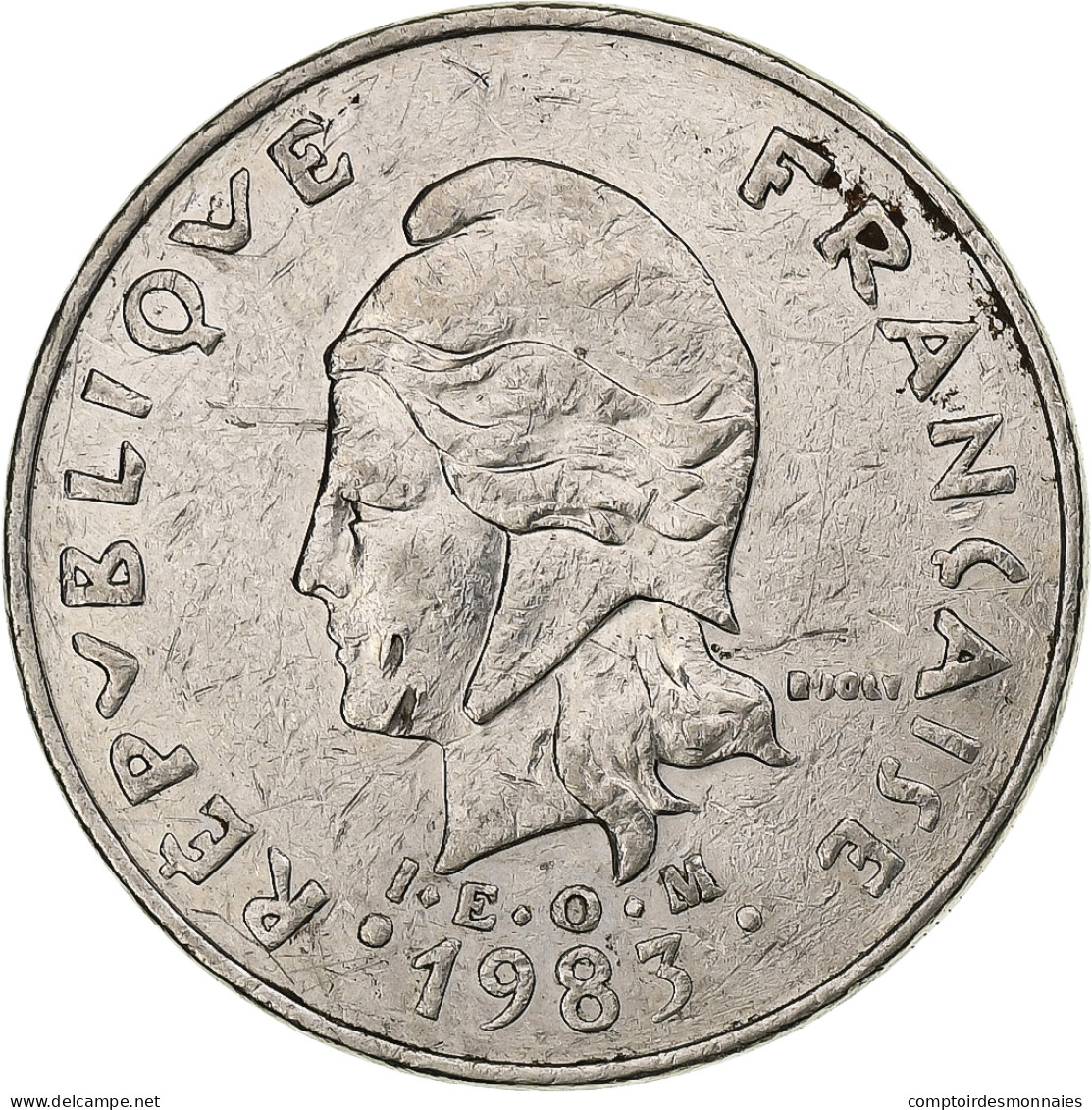 Nouvelle-Calédonie, 20 Francs, 1983, Paris, Nickel, TB+, KM:12 - Nieuw-Caledonië