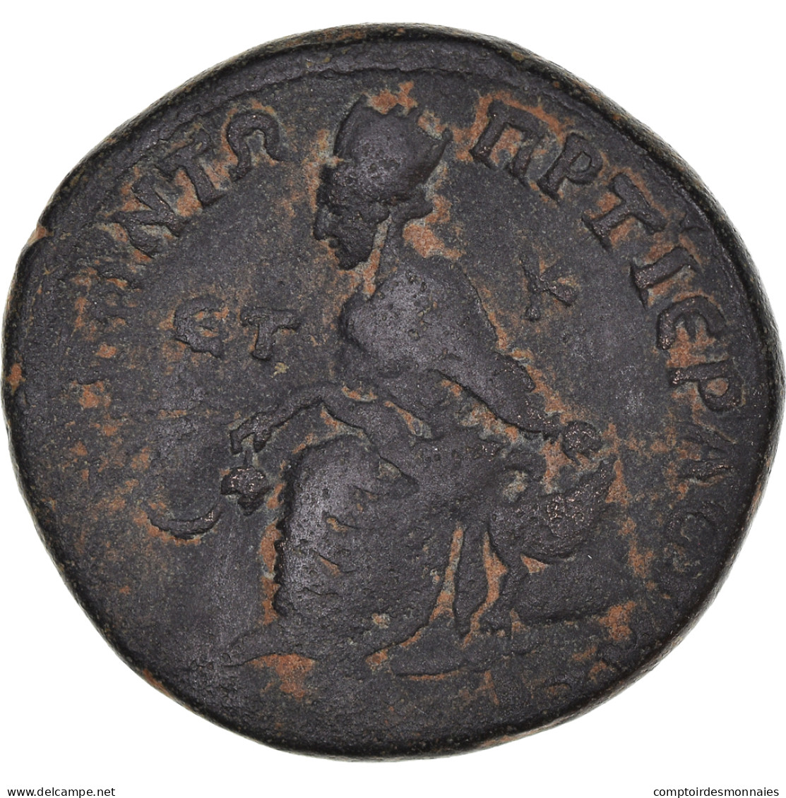 Monnaie, Cappadoce, Hadrien, Bronze Æ, 135-136, Tyana, TB+, Bronze, RPC:2955 - Province