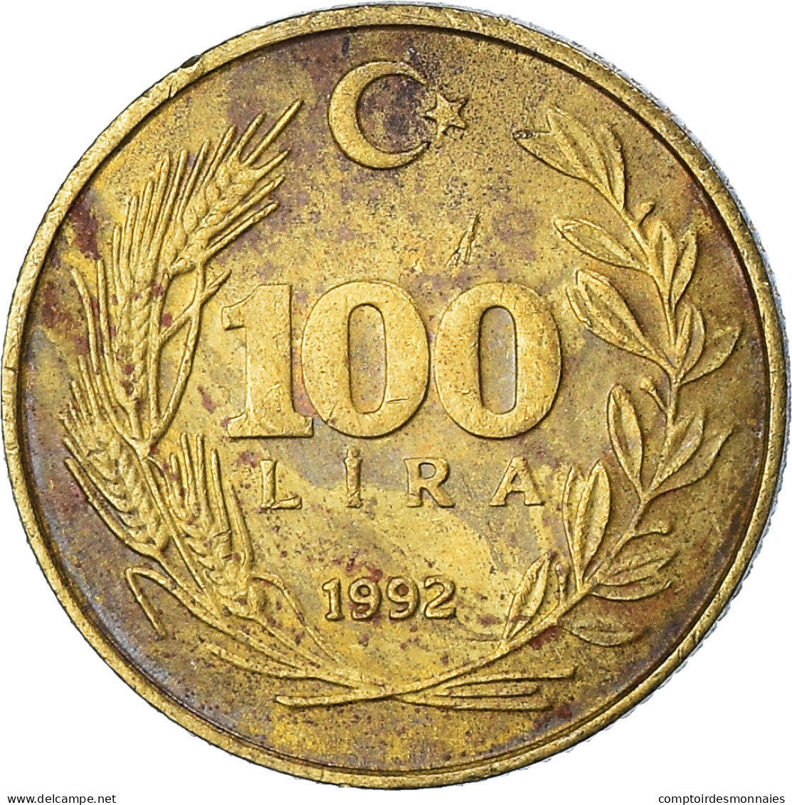 Monnaie, Turquie, 100 Lira, 1992 - Turkey