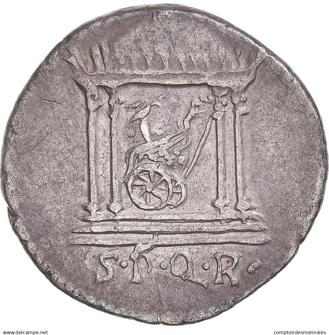 Monnaie, Auguste, Denier, Ca. 18 BC, Atelier Incertain, TTB+, Argent, RIC:117 - La Dinastía Julio-Claudia (-27 / 69)