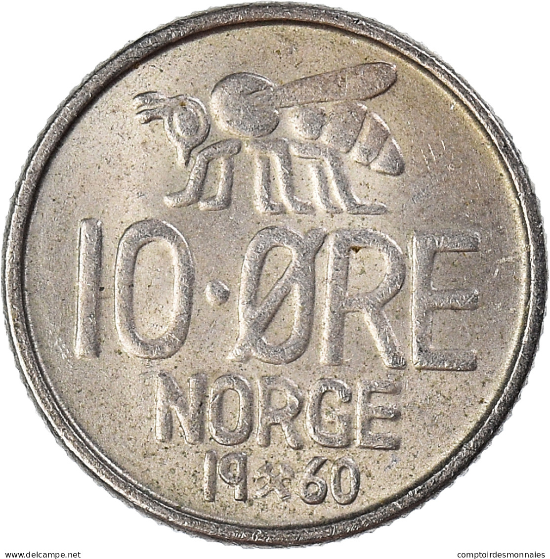 Monnaie, Norvège, 10 Öre, 1960 - Norway