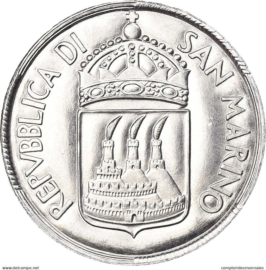 Monnaie, Saint Marin , 10 Lire, 1973, FDC, FDC, Aluminium, KM:25 - San Marino