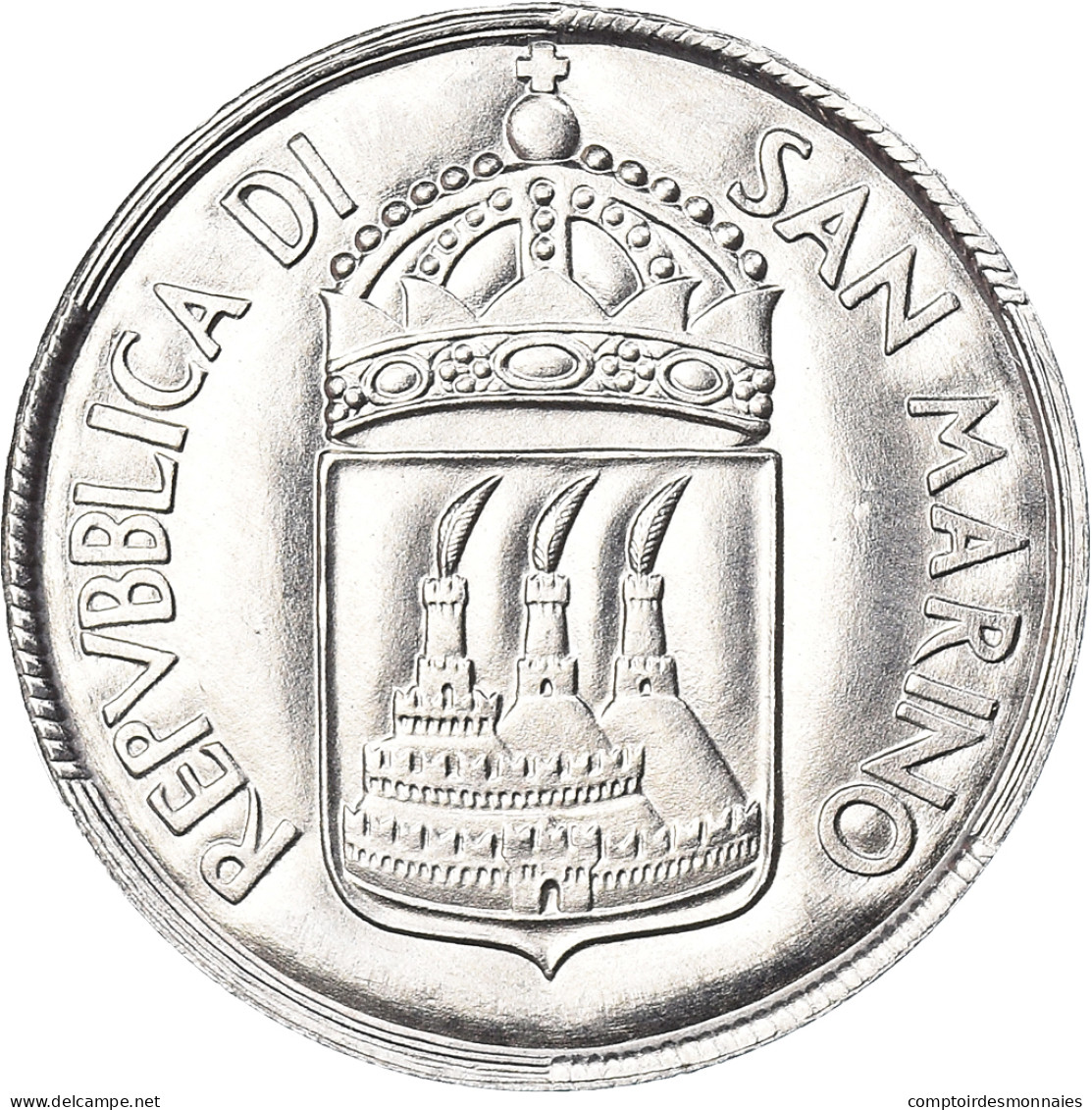 Monnaie, Saint Marin , 10 Lire, 1973, FDC, FDC, Aluminium, KM:25 - Saint-Marin