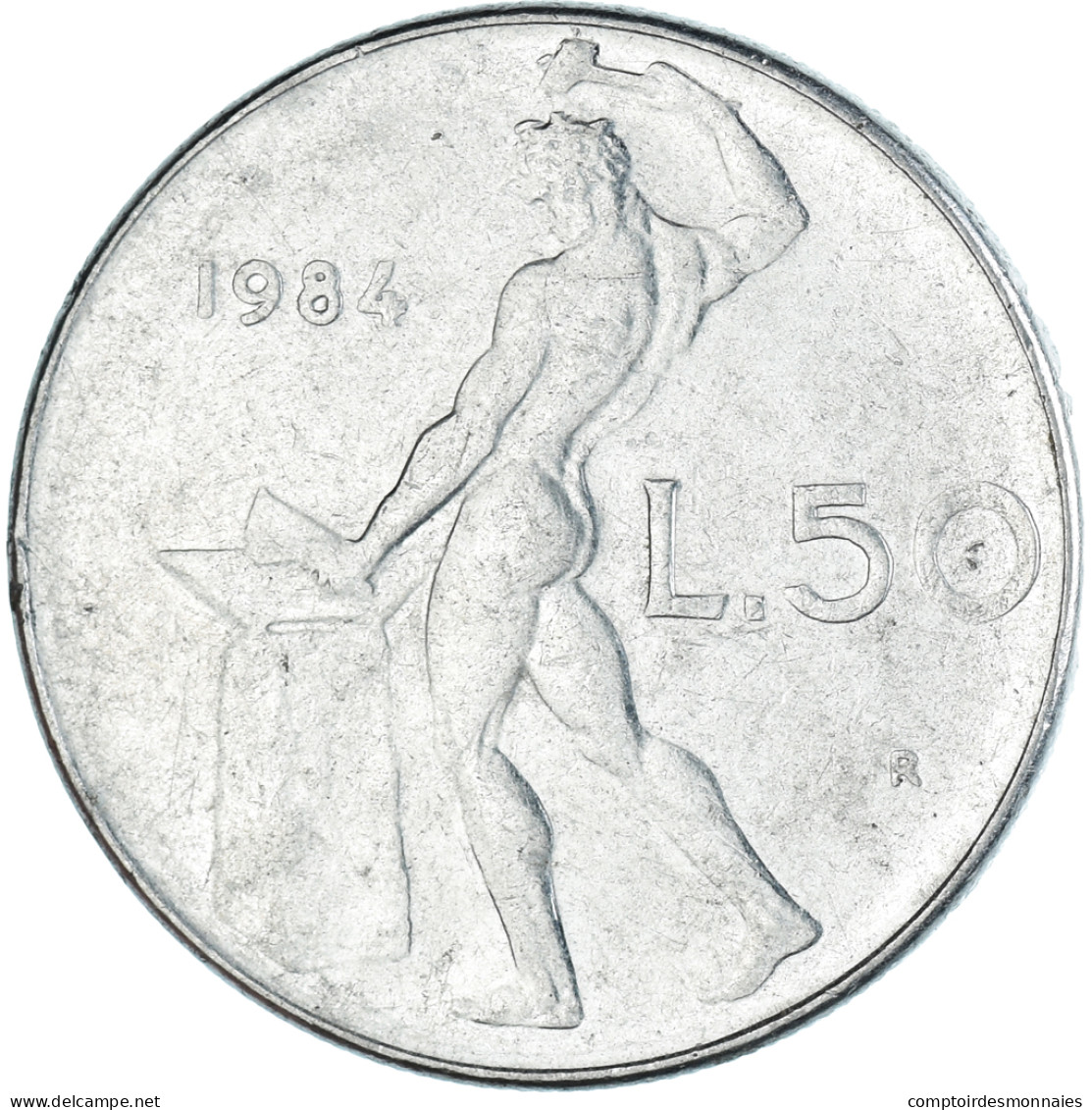 Monnaie, Italie, 50 Lire, 1984 - 50 Liras