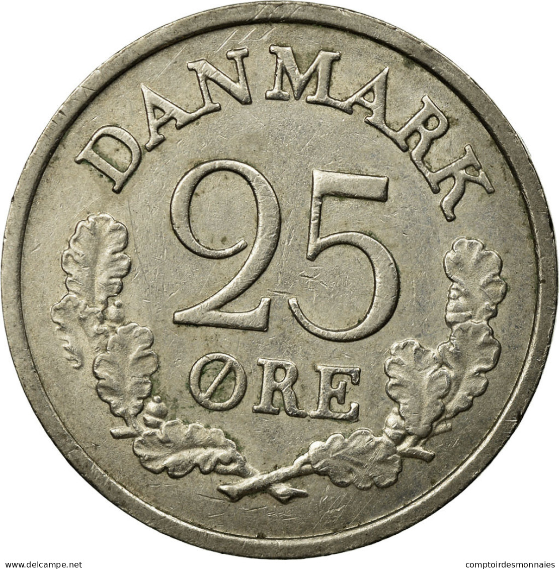 Monnaie, Danemark, Frederik IX, 25 Öre, 1962, Copenhagen, TTB, Copper-nickel - Danemark