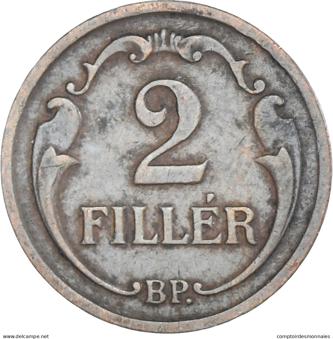 Monnaie, Hongrie, 2 Filler, 1935, Budapest, TTB, Bronze, KM:506 - Hongrie
