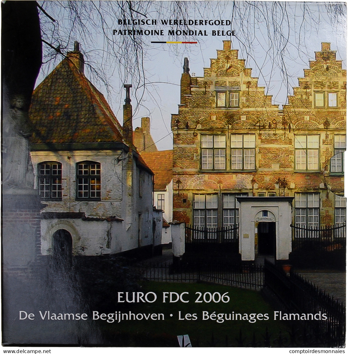 Belgique, 1 Cent To 2 Euro, Les Béguinages Flamands, 2006, Bruxelles, BU, FDC - Belgien