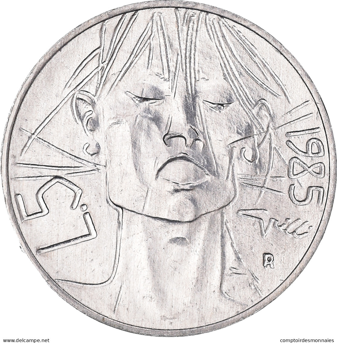 Monnaie, Saint Marin , 5 Lire, 1985, Rome, FDC, Aluminium, KM:175 - Saint-Marin