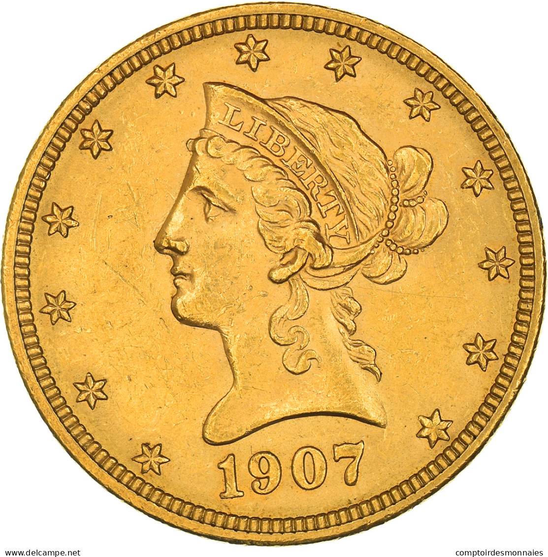 Monnaie, États-Unis, Coronet Head, $10, Eagle, 1907, Philadelphie, SUP, Or - 10$ - Eagle - 1866-1907: Coronet Head