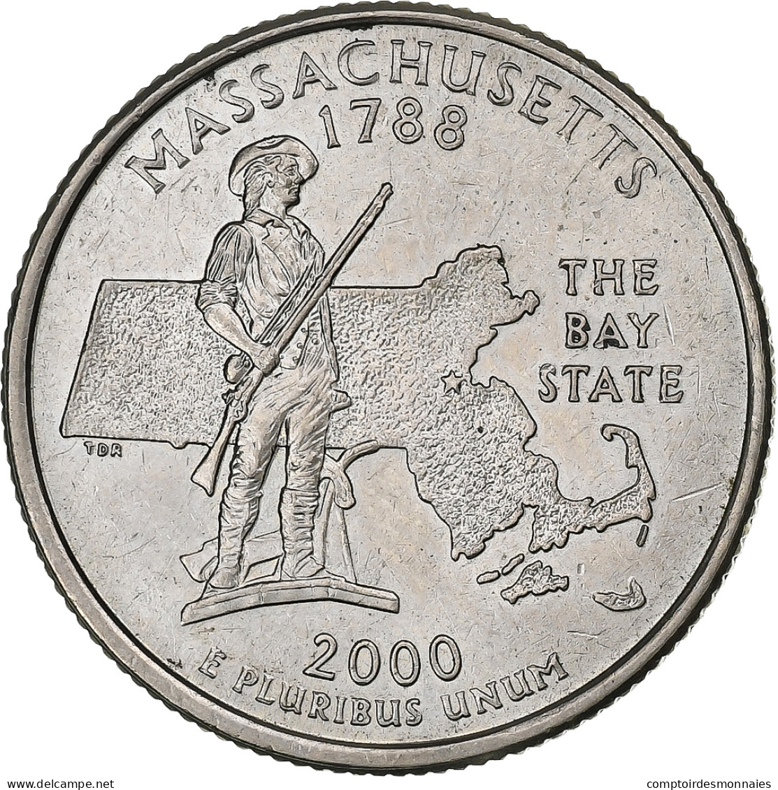 États-Unis, Quarter, 2000, U.S. Mint, Cupronickel Plaqué Cuivre, TTB+, KM:305 - 1999-2009: State Quarters