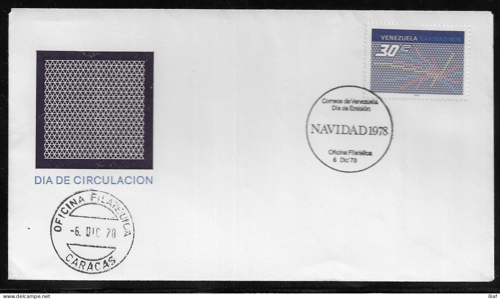 Venezuela FDC Sc. 1204.   Christmas 1978.   FDC Cancellation On FDC Envelope - Venezuela