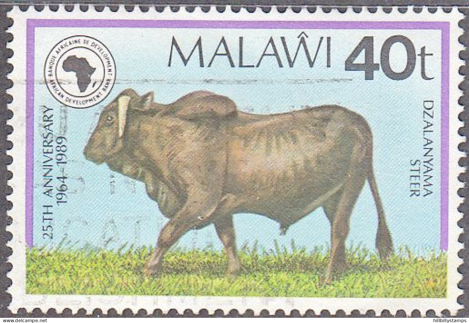 MALAWI    SCOTT NO 551  USED  YEAR 1989 - Malawi (1964-...)