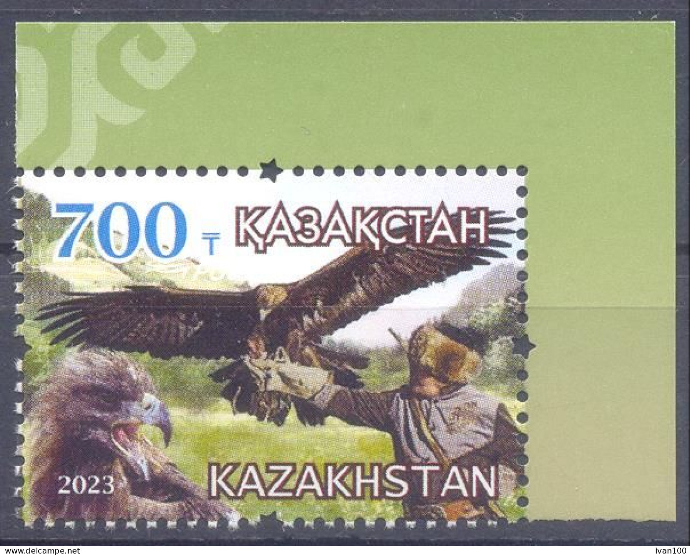 2023. Kazakhstan,  Falcon Hunting, 1v, Mint/** - Kazajstán