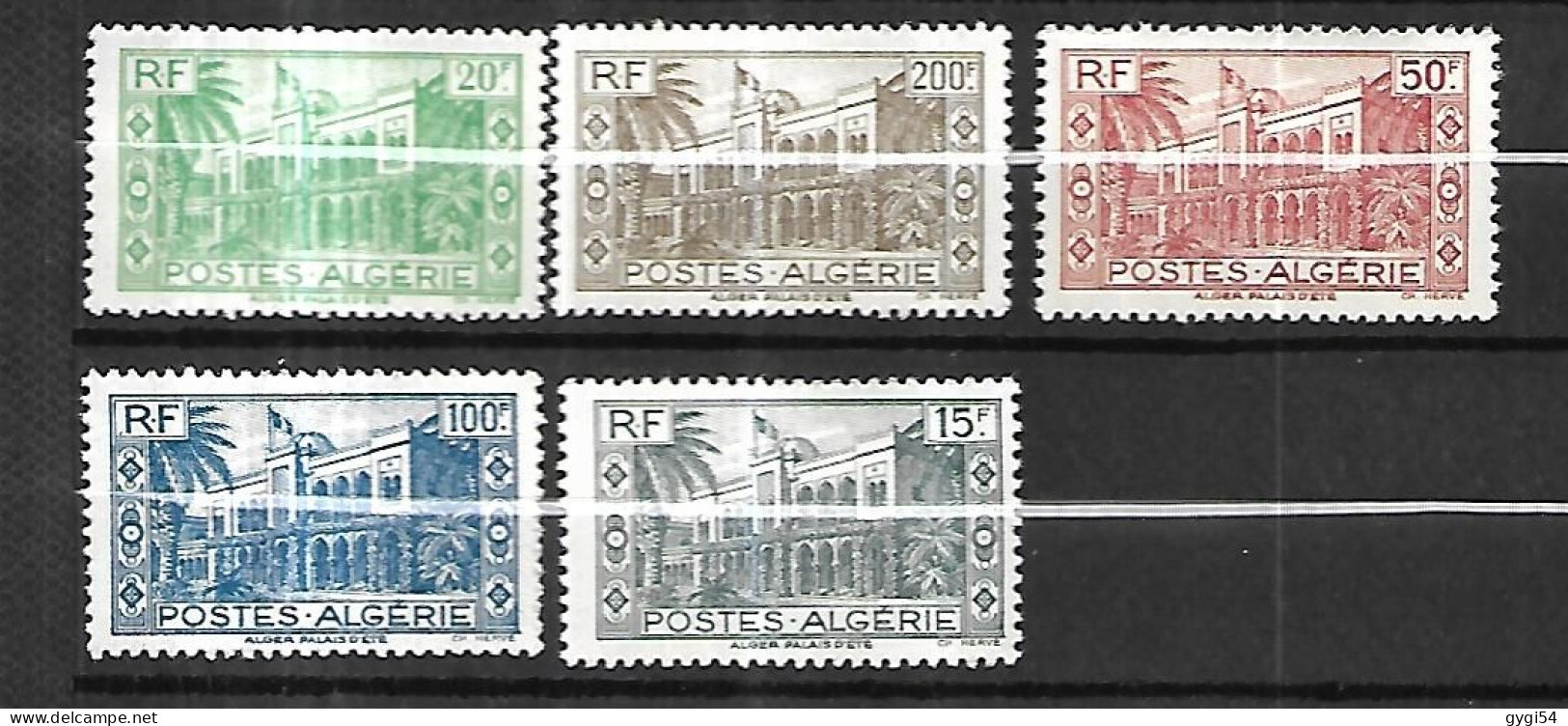 ALGERIE 1944 Cat Yt 200 à 204  Série   Complète  N** MNH - Unused Stamps