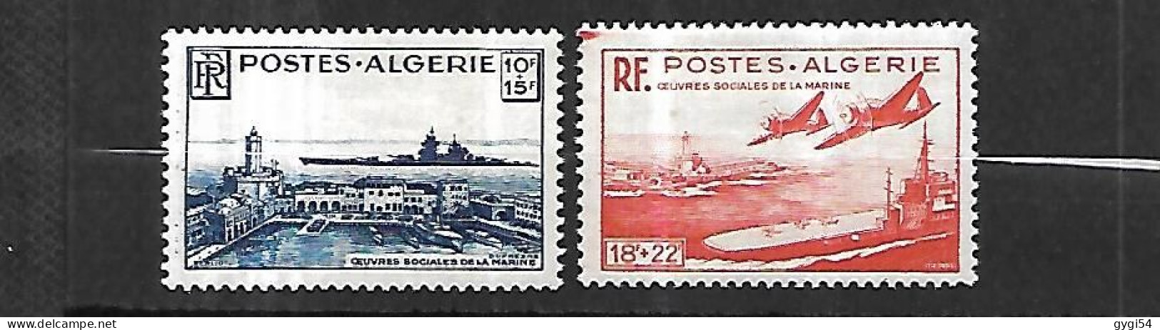 ALGERIE 1949   Marine   Cat Yt 273, 274   Série Complète N** MNH - Unused Stamps