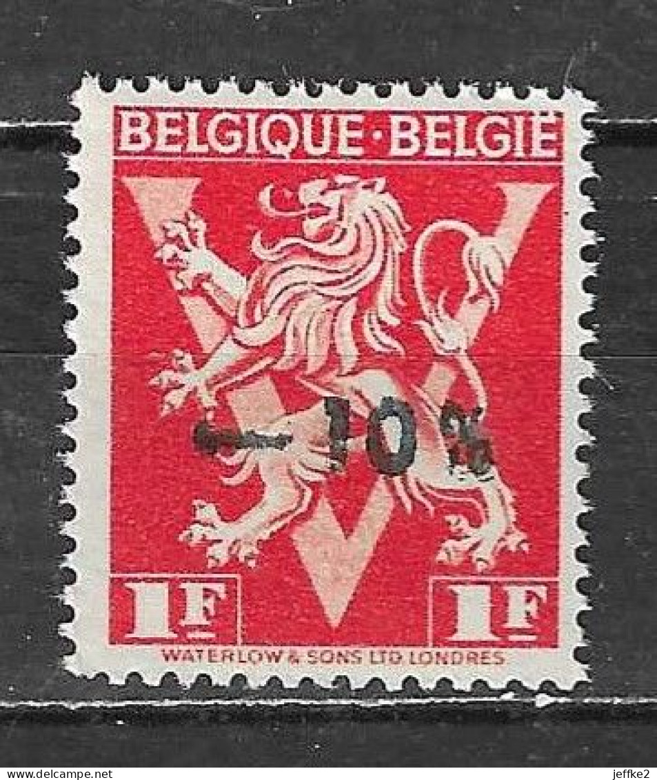 724u**  Lion Héraldique Surchargé -10% - Bonne Valeur - WEPION - MNH** - LOOK!!!! - 1946 -10%